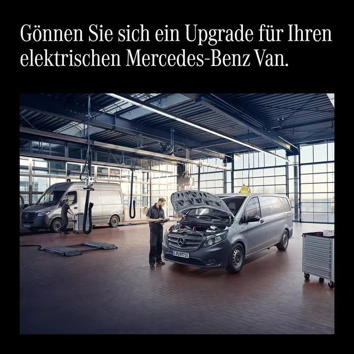 Gönnen Sie sich ein Upgrade für Ihren elektrischen Mercedes-Benz Van.
