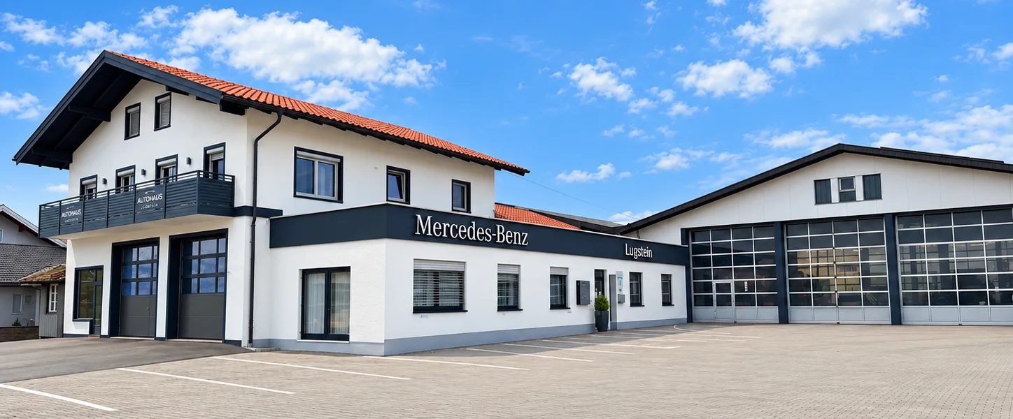 Autohaus Lugstein Zufahrt in Strasswalchen